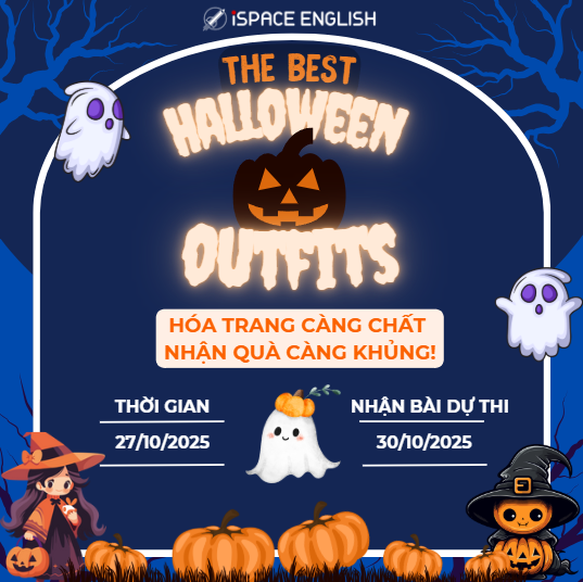 Phát Động Cuộc Thi Ảnh "Best Halloween Outfits" Tại ISPACE ENGLISH